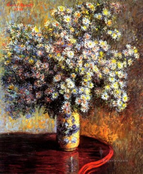 フラワーズ Painting - アスター クロード・モネ 印象派の花